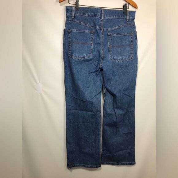 LL Bean Jeans Womens 12P Blue Denim Classic Fit Straight - Picture 5 of 6